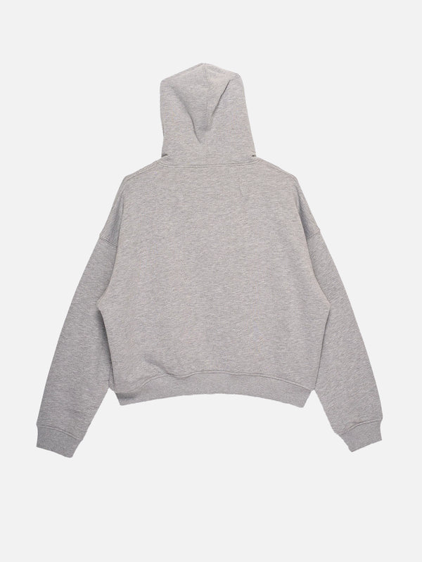 SMYRNA - HIRKA - Jockey Club Zip Hoodie - Grey Melange - shopi go'da!.