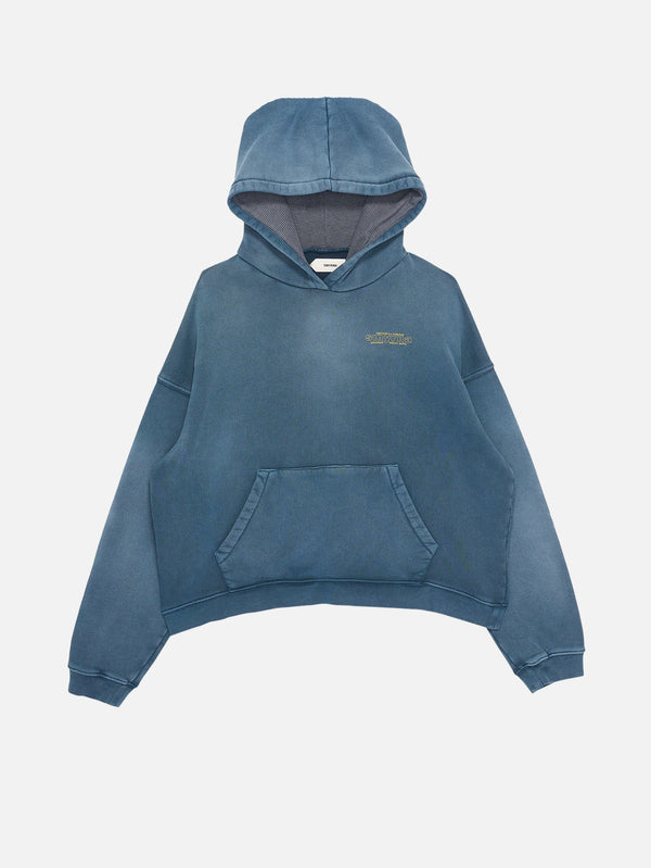 SMYRNA - SWEATSHIRT - Trademark Hoodie - Washed Blue - shopi go'da!.