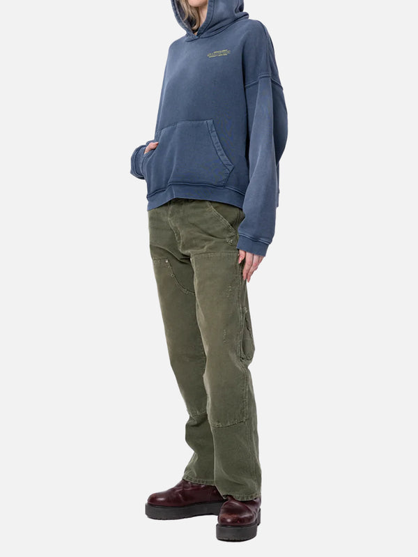 SMYRNA - SWEATSHIRT - Trademark Hoodie - Washed Blue - shopi go'da!.
