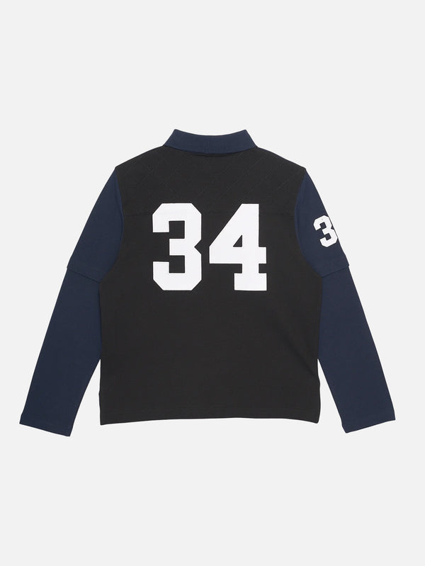 SMYRNA - T-SHIRT - Team Polo L/S Shirt - Navy - shopi go'da!.