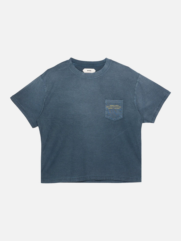 SMYRNA - T-SHIRT - Trademark Pocket Tee - Washed Blue - shopi go'da!.