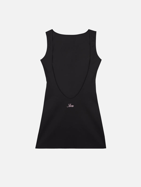 SOON TO BE ANNOUNCED - ELBİSE - Goddess Mini Dress - Black - shopi go'da!.