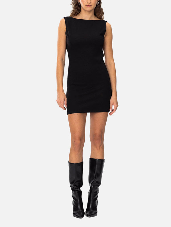 SOON TO BE ANNOUNCED - ELBİSE - Goddess Mini Dress - Black - shopi go'da!.