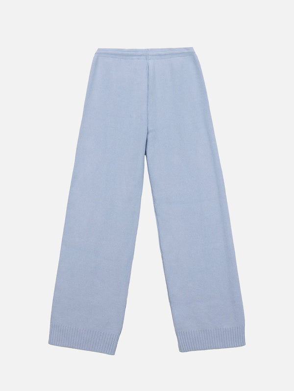 SOON TO BE ANNOUNCED - EŞOFMAN ALTI - STBA Knitted Sweatpants - Baby Blue - shopi go'da!.