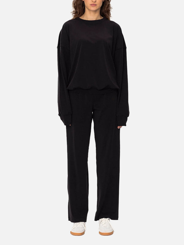 SOON TO BE ANNOUNCED - EŞOFMAN ALTI - Silky and Smooth Sweatpants W - Black - shopi go'da!.