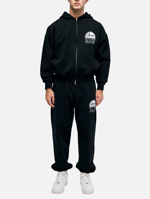 SOON TO BE ANNOUNCED - HIRKA - Ascent Zip Hoodie - Black - shopi go'da!.