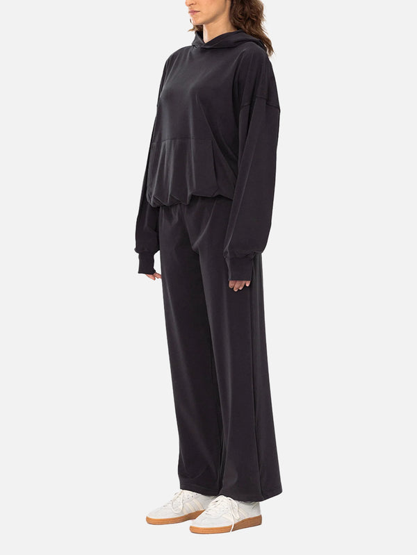 SOON TO BE ANNOUNCED - SWEATSHIRT - Silky and Smooth Hoodie - Black - shopi go'da!.