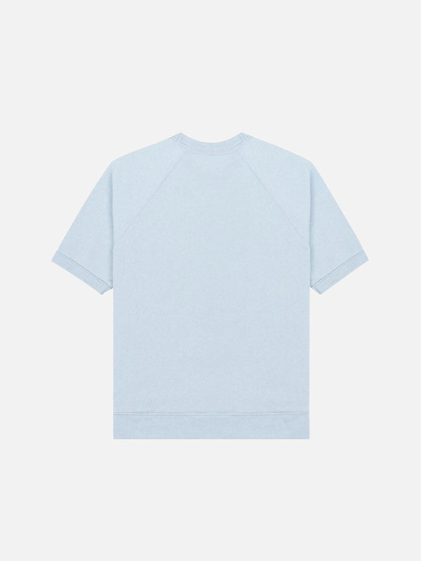 SPORTY & RICH - T-SHIRT - LA Athletic Group Short Sleeve Crewneck - Blue/White - shopi go'da!.