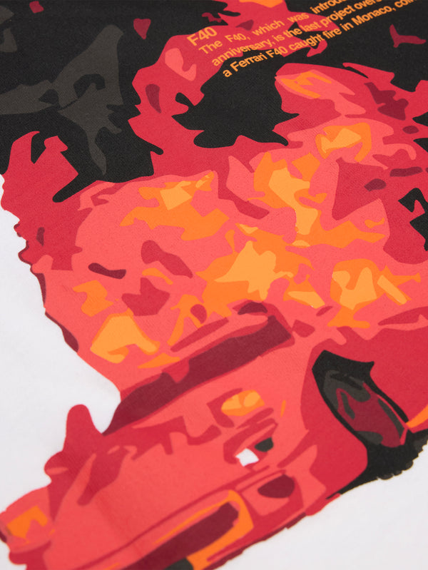 SOON TO BE ANNOUNCED, F40 T-Shirt - White, T-SHIRT, shopi go'da!