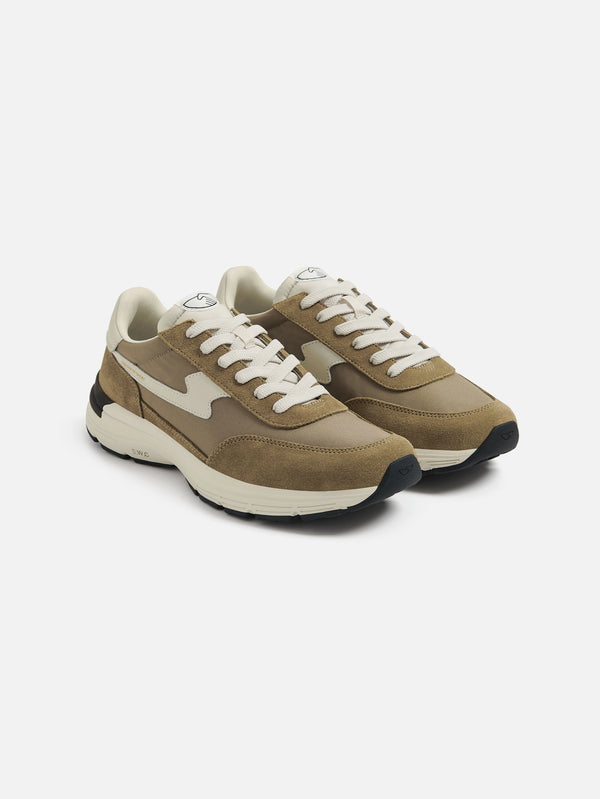 STEPNEY WORKERS CLUB - SNEAKER - Osier S-Strike Suede Mix - Desert - shopi go'da!.