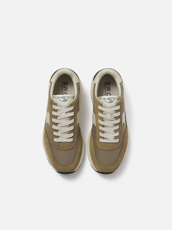 STEPNEY WORKERS CLUB - SNEAKER - Osier S-Strike Suede Mix - Desert - shopi go'da!.