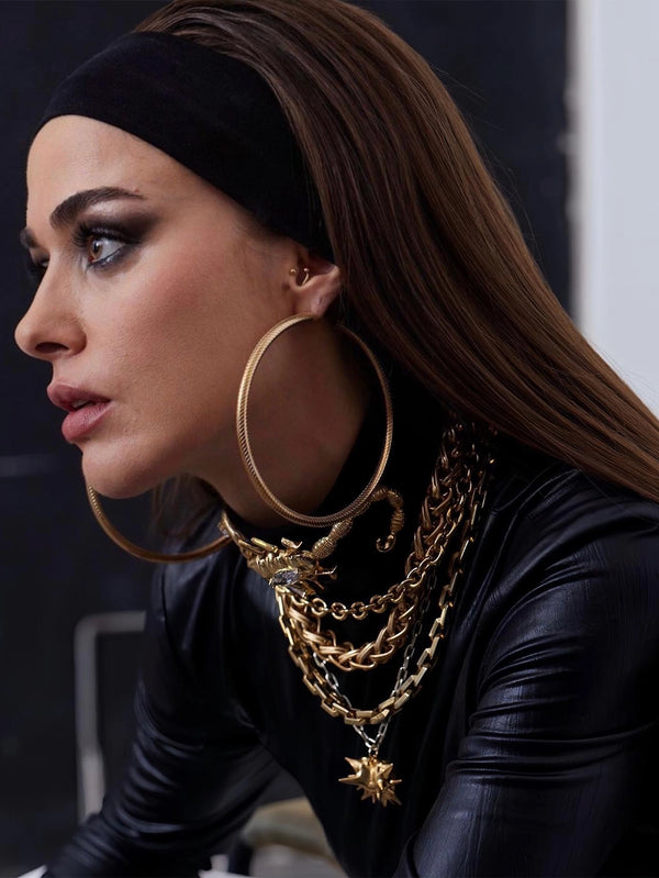 STUDIO NOID - KOLYE - Over ID Necklace - Gold - shopi go'da!.
