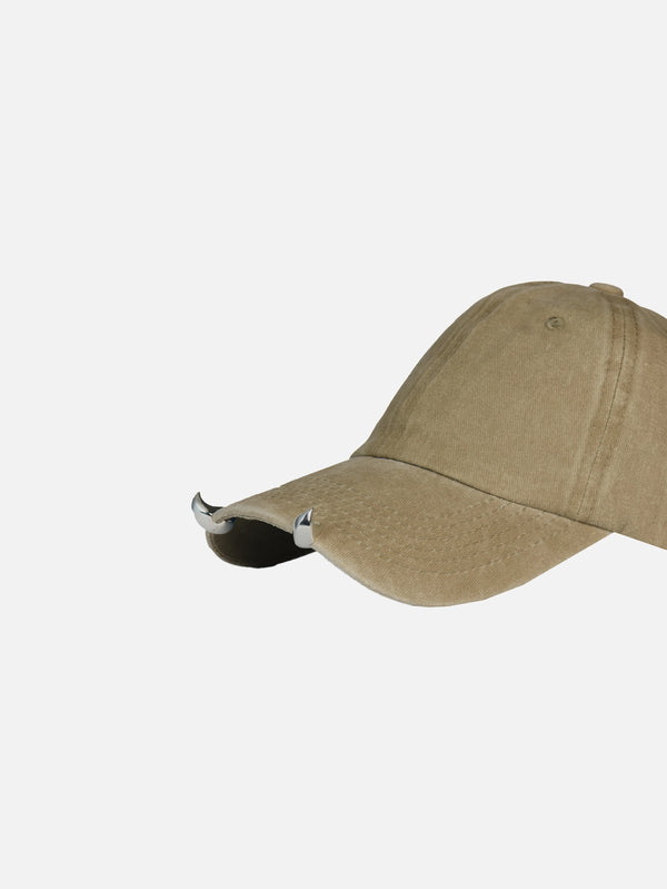 STUDIO NOID - ŞAPKA - Beige Cap - Horn - shopi go'da!.