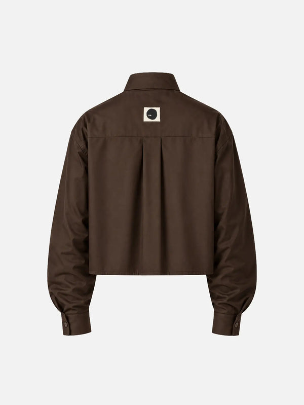 shopi go Sumida Boxy Shirt – kahverengi, arka görünüm