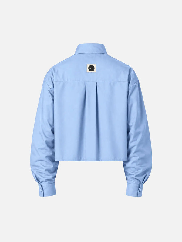 shopi go Sumida Boxy Shirt – Light Blue, arka görünüm