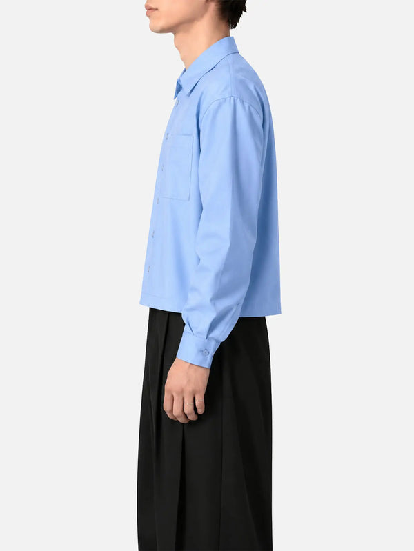 shopi go Sumida Boxy Shirt - Light Blue – açık mavi, yan görünüm