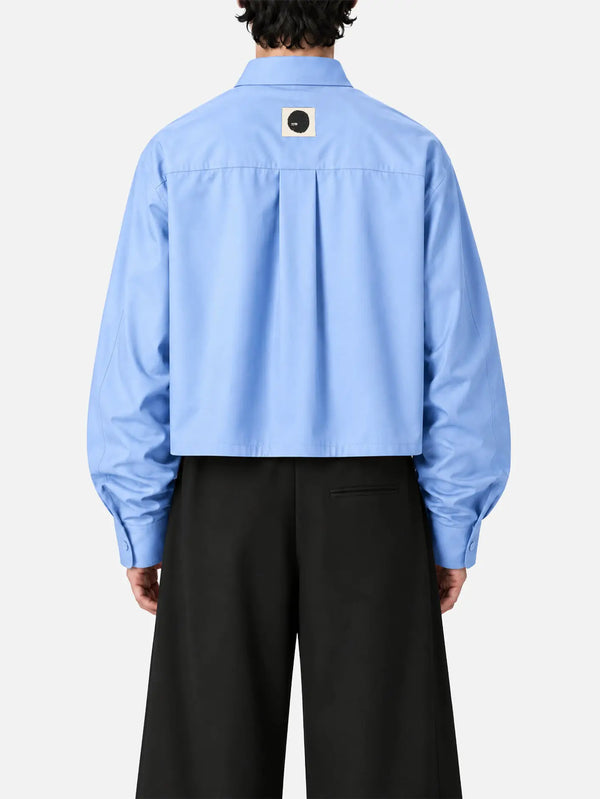 SHOPI GO Sumida Boxy Shirt – Light Blue, arka görünüm