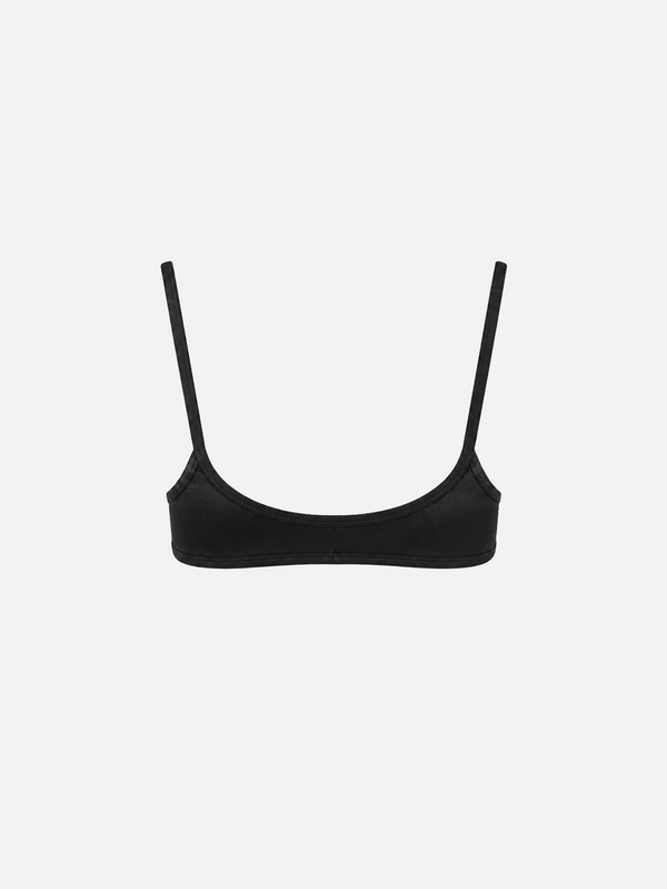 shopi go Tatsuno Bra – siyah, önden görünüm, sade tasarım