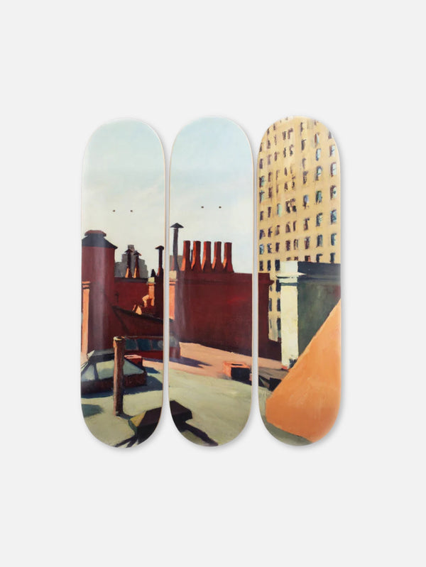 THE SKATEROOM - KAYKAY TAHTASI - Edward HOPPER City Roofs - shopi go'da!.