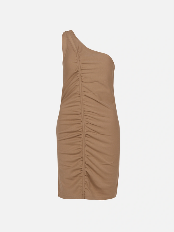 THE STAY LINE - ELBİSE - Skye Tek Omuz Askılı Elbise - Bej - shopi go'da!.
