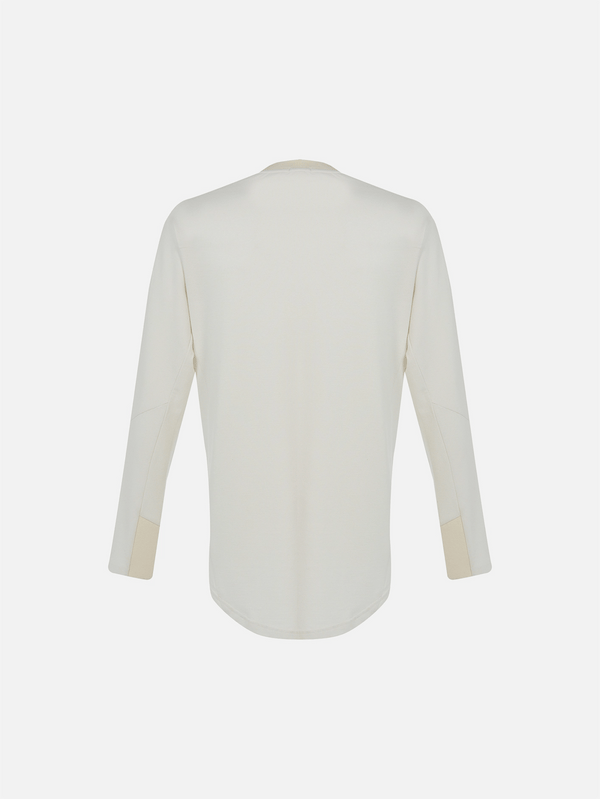 THE STAY LINE - T-SHIRT - Matteo Uzun Kollu T-Shirt - Ekru - shopi go'da!.