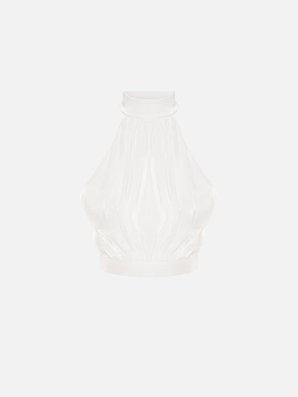 THE TACCA - BLUZ - Lysandra Silk Blouse - White - shopi go'da!.