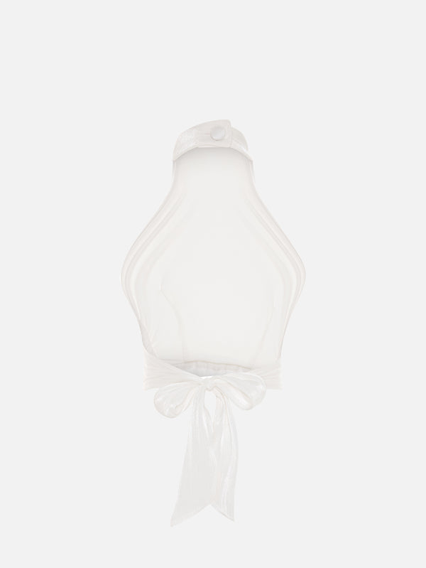 THE TACCA - BLUZ - Lysandra Silk Blouse - White - shopi go'da!.