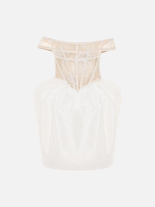THE TACCA - ELBİSE - Porcelain Dress - White - shopi go'da!.