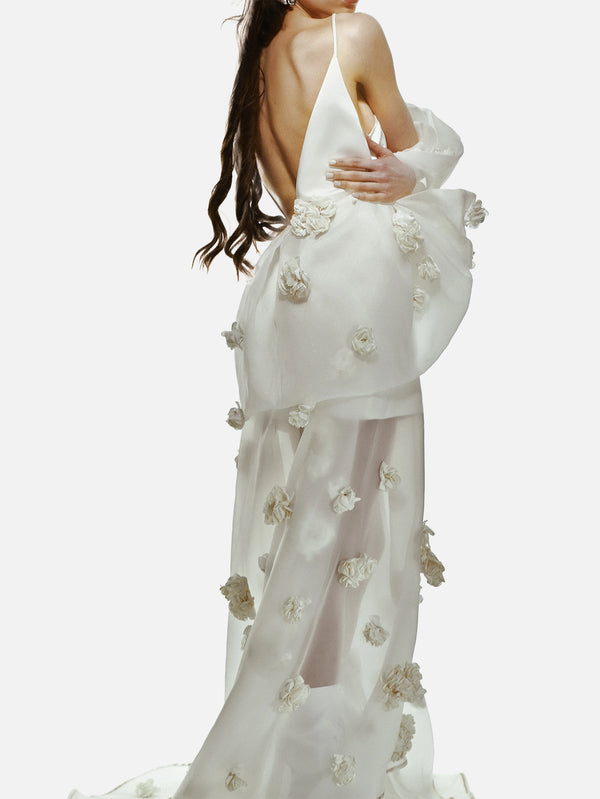 THE TACCA - PELERİN - Eclora Cape - White - shopi go'da!.