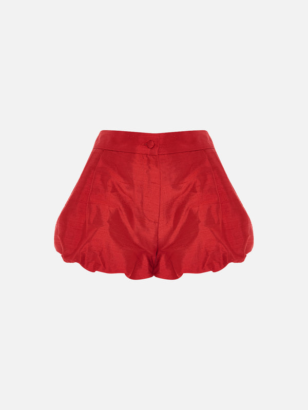THE TACCA - ŞORT - Marianne Balloon Shorts - Red - shopi go'da!.