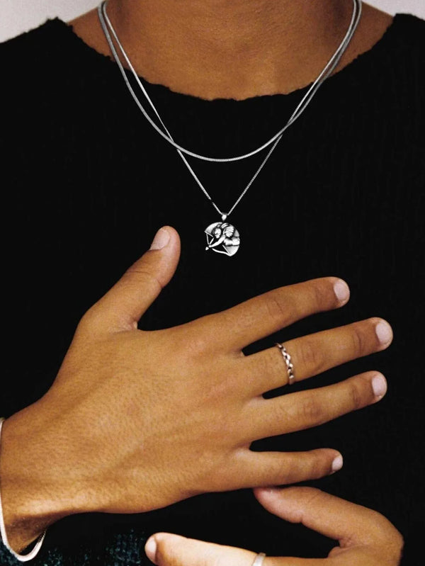 TWOJEYS - KOLYE - Cupid Necklace - Silver - shopi go'da!.