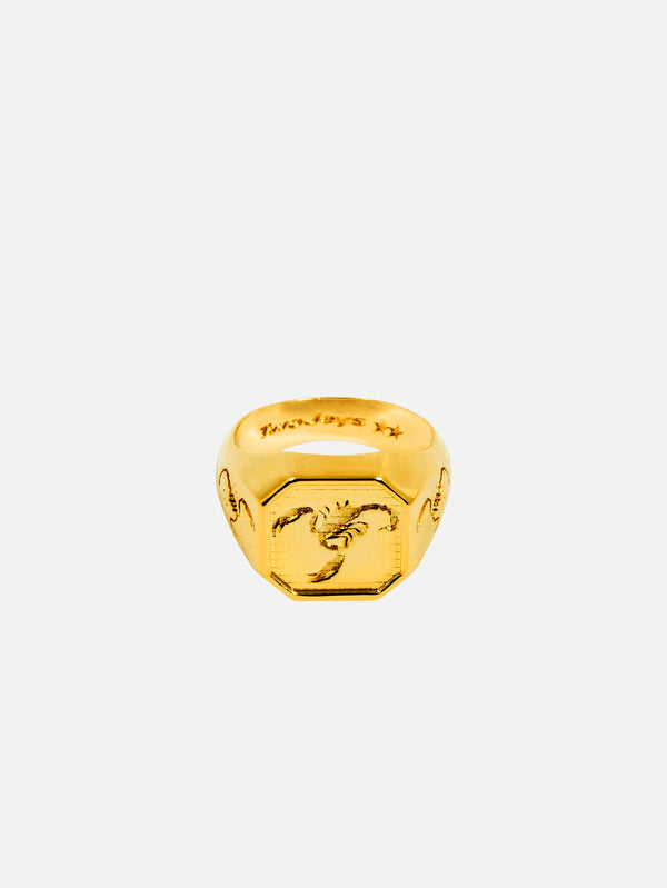 TWOJEYS - YÜZÜK - Scorpio Ring - Gold - shopi go'da!.