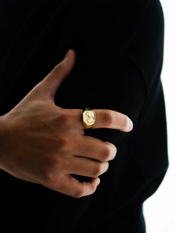 TWOJEYS - YÜZÜK - Scorpio Ring - Gold - shopi go'da!.
