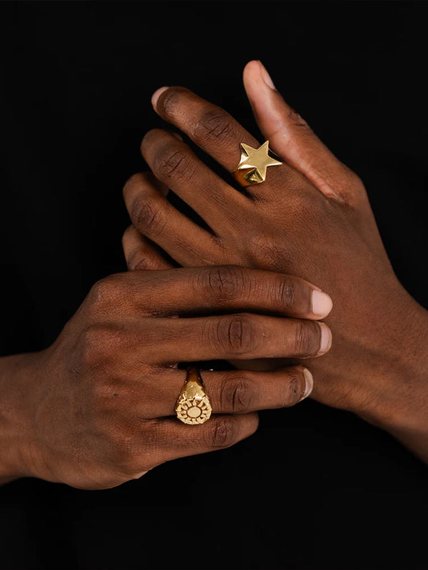 TWOJEYS - YÜZÜK - Shooting Star Ring - Gold - shopi go'da!.