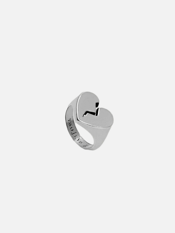 TWOJEYS - YÜZÜK - Broken Heart Ring - Silver - shopi go'da!.