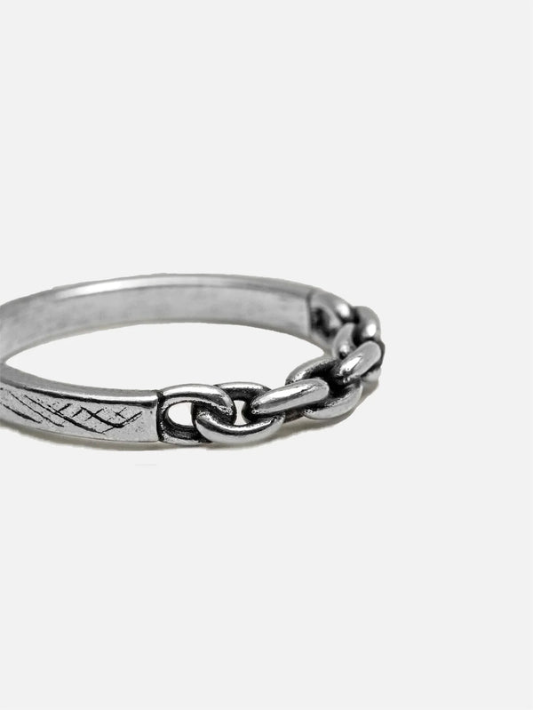 TWOJEYS - YÜZÜK - Chain Ring - Silver - shopi go'da!.