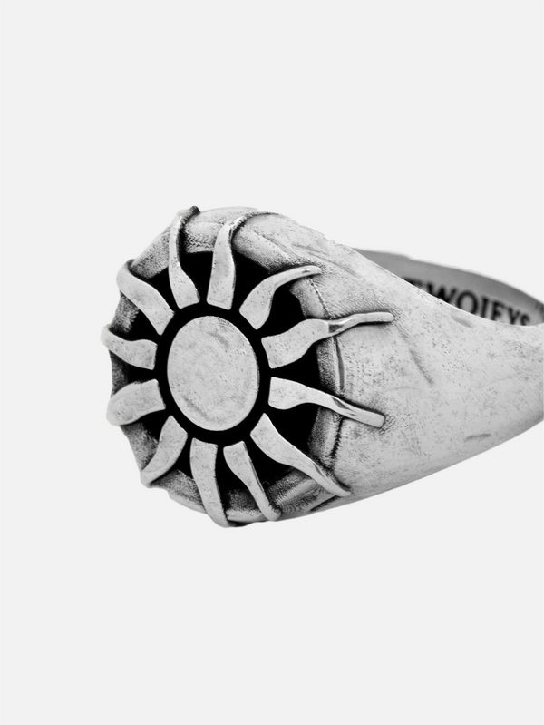 TWOJEYS - YÜZÜK - Organic Sun Ring - Silver - shopi go'da!.
