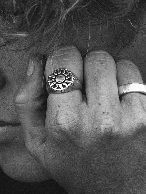 TWOJEYS - YÜZÜK - Organic Sun Ring - Silver - shopi go'da!.