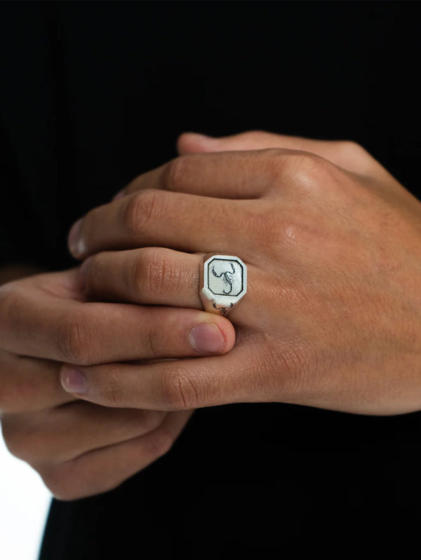 TWOJEYS - YÜZÜK - Scorpio Ring - Silver - shopi go'da!.