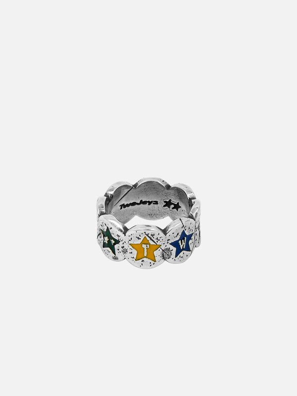 TWOJEYS - YÜZÜK - Circles & Stars Ring Color - Silver - shopi go'da!.