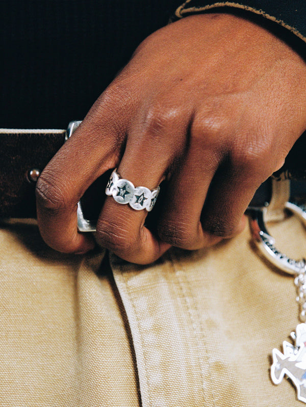 TWOJEYS - YÜZÜK - Circles & Stars Ring - Silver - shopi go'da!.
