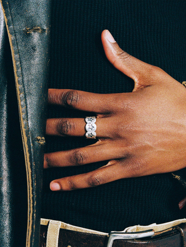TWOJEYS - YÜZÜK - Circles & Stars Ring - Silver - shopi go'da!.