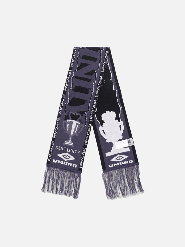 UMBRO - ATKI - Cult Unity Scarf - Black Grey - shopi go'da!.