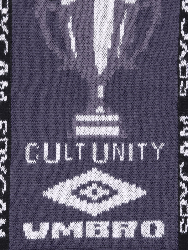 UMBRO - ATKI - Cult Unity Scarf - Black Grey - shopi go'da!.