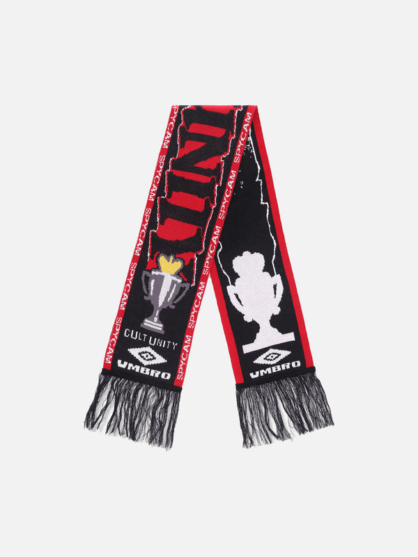 UMBRO - ATKI - Cult Unity Scarf - Black Red - shopi go'da!.