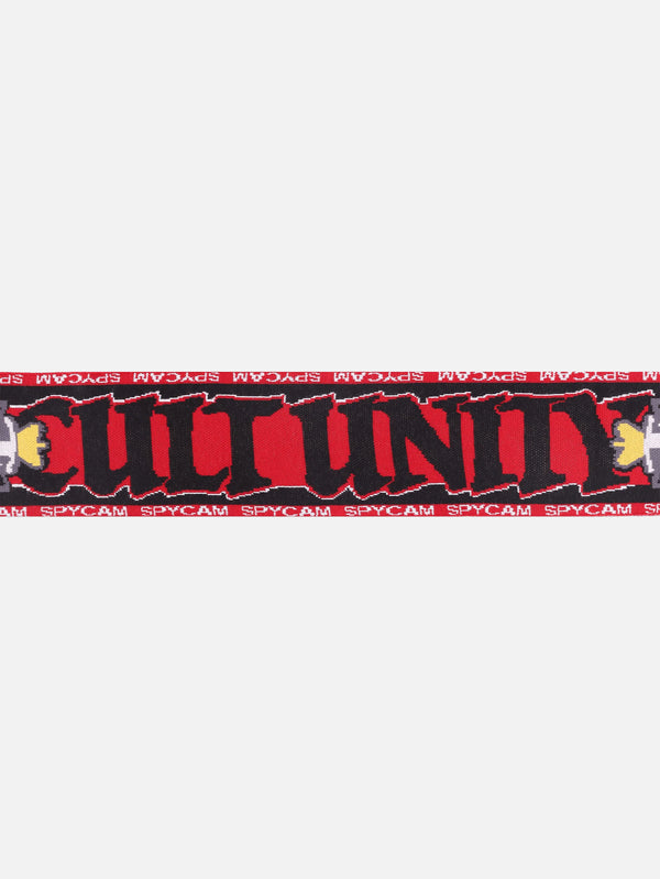 UMBRO - ATKI - Cult Unity Scarf - Black Red - shopi go'da!.