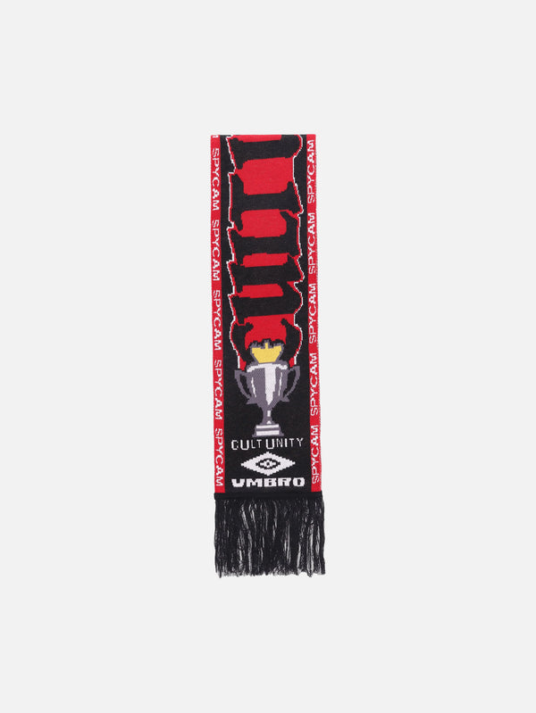 UMBRO - ATKI - Cult Unity Scarf - Black Red - shopi go'da!.