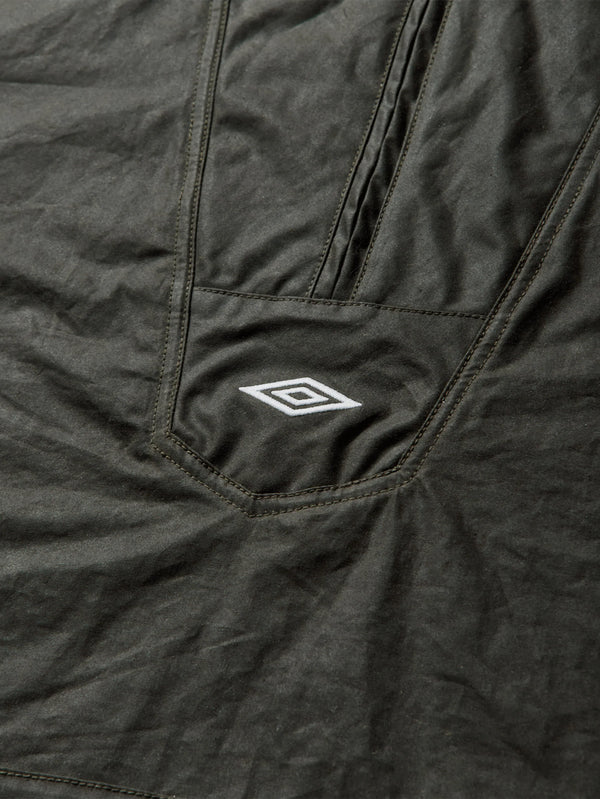 UMBRO - SWEATSHIRT - Masked Waxed Anorak - Dark Olive - shopi go'da!.