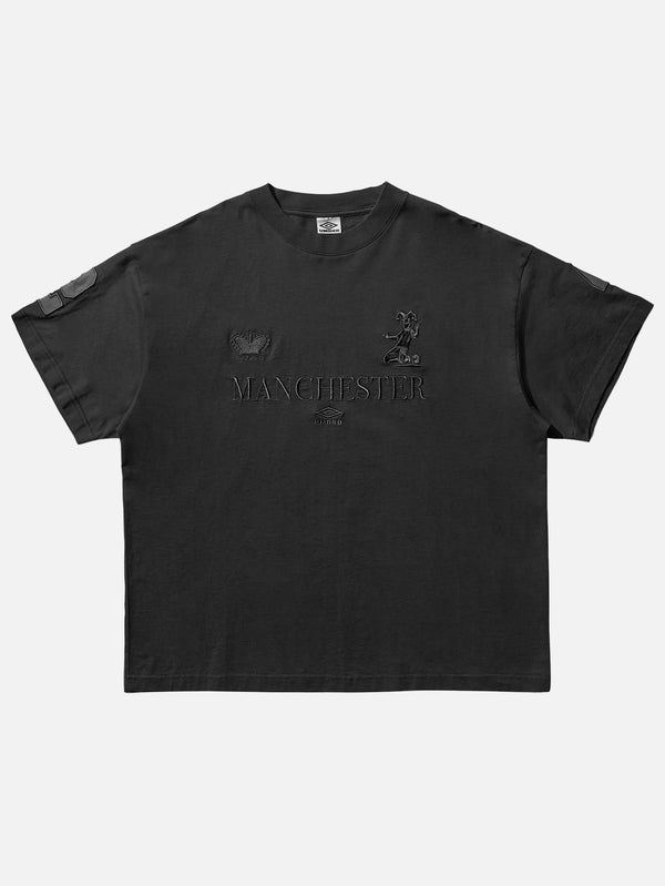 UMBRO - T-SHIRT - Manc T Shirt - Washed Black - shopi go'da!.