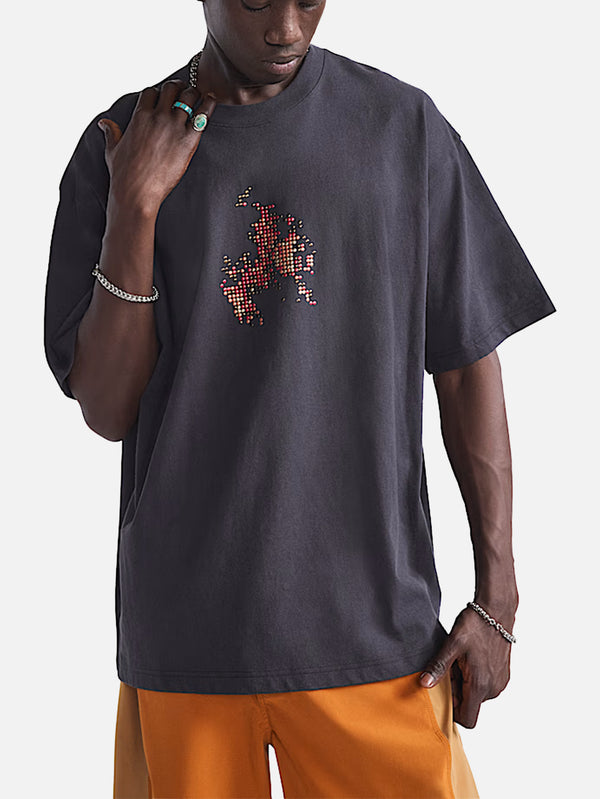 VANS - T-SHIRT - Skate Flame SS Tee - Black - shopi go'da!.